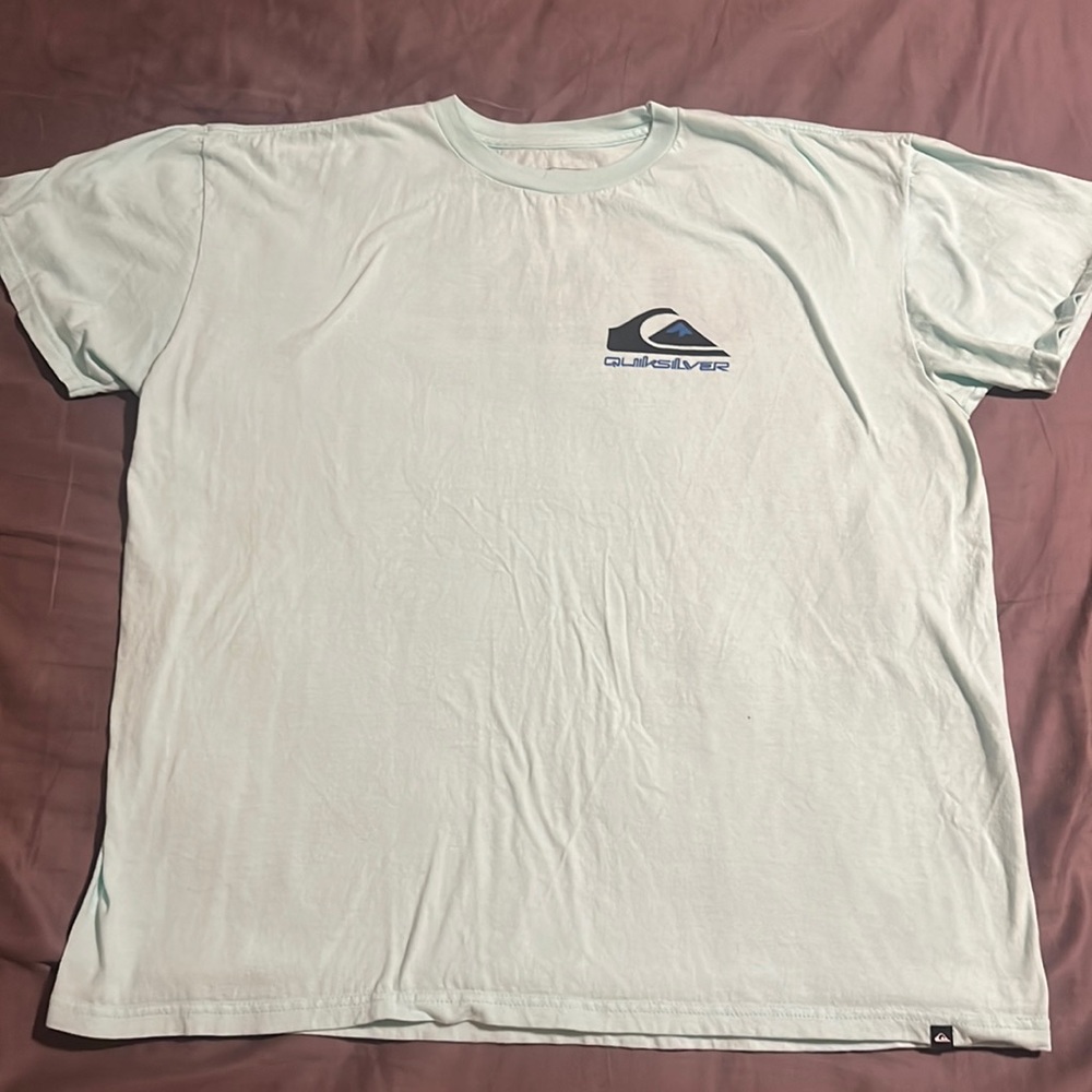 Mens QuickSilver Seafoam Green Tee Shirt, XL